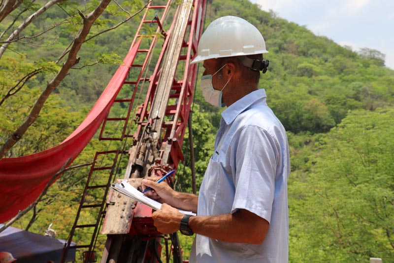 Drilling campaign in La India vein
